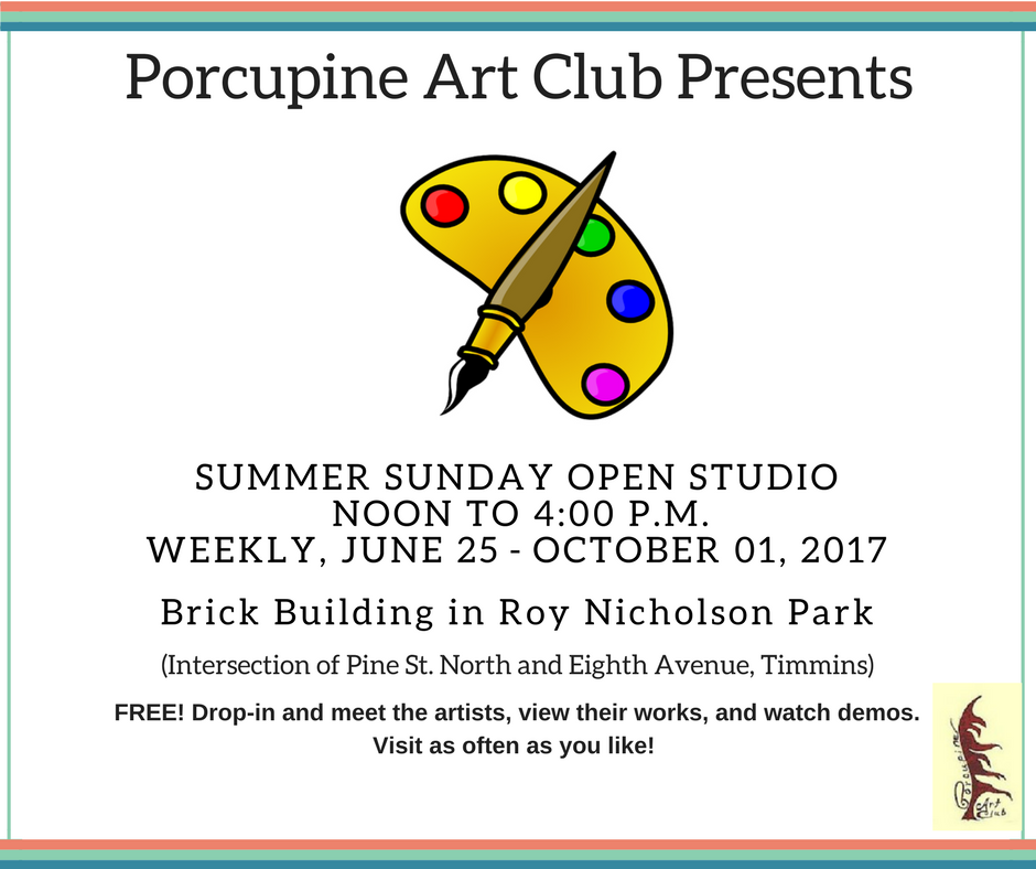Summer Sunday Open StudioJuly 03 - August 28, 2016