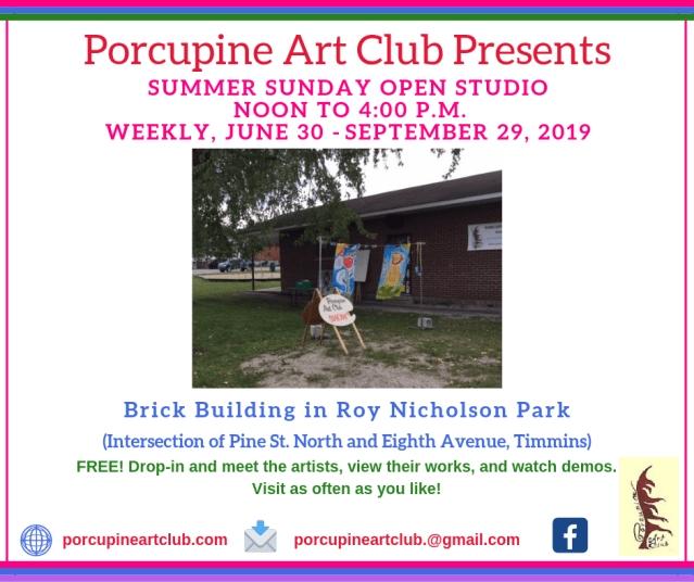 Sunday Open Studio 2019